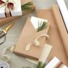 Hallmark All Occasion Reversible Wrapping Paper – Gold & Kraft Stripes, Triangles, Chevron, Polka Dots(White and Brown)