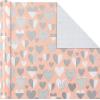 Hallmark Baby Shower Wrapping Paper Rolls for Birthday, Wedding, Bridal Shower, All Occasion – Pastel Pink, Blue & Mint Gift Wrap Paper (Set of 3 Rolls: 105 sq. ft. ttl.)(Pastel and Gold)