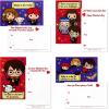 Hallmark Barbie Valentines Day Cards and Mailbox for Kids School Classroom Exchange (1 Box, 32 Valentine Cards, 1 Teacher Card)(Harry Potter)