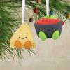 Hallmark Better Together Chips and Salsa Magnetic Christmas Ornaments, Set of 2, Shatterproof(Chips & Salsa)
