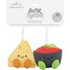 Hallmark Better Together Chips and Salsa Magnetic Christmas Ornaments, Set of 2, Shatterproof(Chips & Salsa)