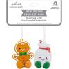 Hallmark Better Together Chips and Salsa Magnetic Christmas Ornaments, Set of 2, Shatterproof(Gingerbread & Milk)
