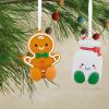 Hallmark Better Together Chips and Salsa Magnetic Christmas Ornaments, Set of 2, Shatterproof(Gingerbread & Milk)