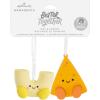 Hallmark Better Together Chips and Salsa Magnetic Christmas Ornaments, Set of 2, Shatterproof(Mac & Cheese)