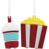 Hallmark Better Together Chips and Salsa Magnetic Christmas Ornaments, Set of 2, Shatterproof(Popcorn & Slushie)