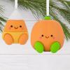 Hallmark Better Together Chips and Salsa Magnetic Christmas Ornaments, Set of 2, Shatterproof(Pumpkin & Candy Corn)