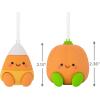 Hallmark Better Together Chips and Salsa Magnetic Christmas Ornaments, Set of 2, Shatterproof(Pumpkin & Candy Corn)