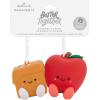 Hallmark Better Together Pizza and Ranch Dressing Magnetic Christmas Ornaments, Set of 2(Apple & Caramel)