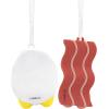 Hallmark Better Together Pizza and Ranch Dressing Magnetic Christmas Ornaments, Set of 2(Bacon & Eggs)