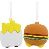 Hallmark Better Together Pizza and Ranch Dressing Magnetic Christmas Ornaments, Set of 2(Burger & Fries)