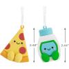 Hallmark Better Together Pizza and Ranch Dressing Magnetic Christmas Ornaments, Set of 2(Pizza & Ranch)