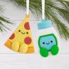 Hallmark Better Together Pizza and Ranch Dressing Magnetic Christmas Ornaments, Set of 2(Pizza & Ranch)