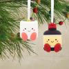 Hallmark Better Together Pizza and Ranch Dressing Magnetic Christmas Ornaments, Set of 2(Sushi & Soy Sauce)