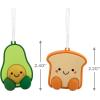 Hallmark Better Together Strawberry and Chocolate Magnetic Christmas Ornaments for Tree, Set of 2(Avocado and Toast)