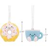 Hallmark Better Together Strawberry and Chocolate Magnetic Christmas Ornaments for Tree, Set of 2(Coffee and Donut)