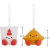 Hallmark Better Together Strawberry and Chocolate Magnetic Christmas Ornaments for Tree, Set of 2(Fortune Cookie)