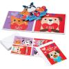 Hallmark Boys Valentines Day Cards and Mailbox for Kids School Classroom Exchange, Games and Sports (1 Box, 32 Valentine Cards, 35 Stickers, 1 Teacher Card)(Cats and Dogs  Pop Up Box)
