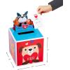 Hallmark Boys Valentines Day Cards and Mailbox for Kids School Classroom Exchange, Games and Sports (1 Box, 32 Valentine Cards, 35 Stickers, 1 Teacher Card)(Cats and Dogs  Pop Up Box)