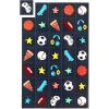 Hallmark Boys Valentines Day Cards and Mailbox for Kids School Classroom Exchange, Games and Sports (1 Box, 32 Valentine Cards, 35 Stickers, 1 Teacher Card)(Games & Sports)