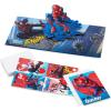 Hallmark Boys Valentines Day Cards and Mailbox for Kids School Classroom Exchange, Games and Sports (1 Box, 32 Valentine Cards, 35 Stickers, 1 Teacher Card)(Spider-Man  Pop Up Box)