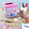 Hallmark Boys Valentines Day Cards and Mailbox for Kids School Classroom Exchange, Games and Sports (1 Box, 32 Valentine Cards, 35 Stickers, 1 Teacher Card)(Unicorns & Friends)