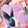 Hallmark Easter Card Pack (24 Notecards with Envelopes, 4 Designs) Pink Tulips, Pastel Eggs, Easter Bunny(Tulips  Eggs  Easter Bunny)