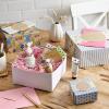 Hallmark Gift Boxes 3-Pack Assorted Sizes (Flowers and Stripes) for Birthdays, Bridal Showers, Mother’s Day, Best Friends, Gifts for Her, Wrapped Treats and Cookies(Blue  yellow)