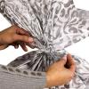 Hallmark Jumbo Plastic Bag(Silver Damask)
