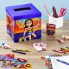 Hallmark Justice League Valentines Day Cards and Mailbox for Kids School Classroom Exchange (1 Box, 32 Valentine Cards, 35 Stickers, 1 Teacher Card)(Justice League)