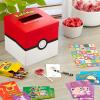 Hallmark Justice League Valentines Day Cards and Mailbox for Kids School Classroom Exchange (1 Box, 32 Valentine Cards, 35 Stickers, 1 Teacher Card)(Pokemon)