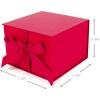 Hallmark Medium Gift Box with Lid and Shredded Paper Fill (Blue 7 inch Box) for Birthdays, Graduations, Anniversaries, Father’s Day, Christmas, Valentine’s Day, All Occasion(Red)