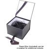 Hallmark Medium Gift Box with Lid and Shredded Paper Fill (Blue 7 inch Box) for Birthdays, Graduations, Anniversaries, Father’s Day, Christmas, Valentine’s Day, All Occasion(Coal)
