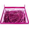 Hallmark Medium Gift Box with Lid and Shredded Paper Fill (Blue 7 inch Box) for Birthdays, Graduations, Anniversaries, Father’s Day, Christmas, Valentine’s Day, All Occasion(Hot Pink)