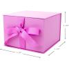 Hallmark Medium Gift Box with Lid and Shredded Paper Fill (Blue 7 inch Box) for Birthdays, Graduations, Anniversaries, Father’s Day, Christmas, Valentine’s Day, All Occasion(Light Pink)