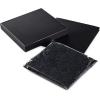 Hallmark Medium Gift Box with Lid and Shredded Paper Fill (Royal Blue 7 inch Box) for Birthdays, Graduations, Anniversaries, Father’s Day, Christmas, Valentine’s Day, All Occasion(Black)