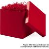 Hallmark Medium Gift Box with Lid and Shredded Paper Fill (Royal Blue 7 inch Box) for Birthdays, Graduations, Anniversaries, Father’s Day, Christmas, Valentine’s Day, All Occasion(Red)