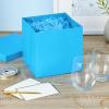 Hallmark Medium Gift Box with Lid and Shredded Paper Fill (Royal Blue 7 inch Box) for Birthdays, Graduations, Anniversaries, Father’s Day, Christmas, Valentine’s Day, All Occasion(Turquoise)
