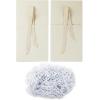 Hallmark Medium Gift Boxes with Bow and Shredded Paper Fill, Pack of 2 (Antique White 8 inch Box) for Weddings, Bridal Showers, Graduations, Birthdays, Bridesmaids Gifts, All Occasion(Antique White)