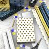 Hallmark Metallic Wrapping Paper Bundle with Cutlines on Reverse (6 Rolls: 210 Square Feet Total) Navy, Gold, Silver and White for Birthdays, Weddings, Graduations, Hanukkah, Christmas(Silver  Gold  Navy)