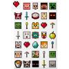 Hallmark Minecraft Valentines Day Cards and Mailbox for Kids School Classroom Exchange (1 Box, 32 Valentine Cards, 35 Stickers, 1 Teacher Card)