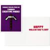 Hallmark Minecraft Valentines Day Cards and Mailbox for Kids School Classroom Exchange (1 Box, 32 Valentine Cards, 35 Stickers, 1 Teacher Card)