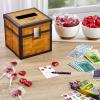 Hallmark Minecraft Valentines Day Cards and Mailbox for Kids School Classroom Exchange (1 Box, 32 Valentine Cards, 35 Stickers, 1 Teacher Card)