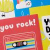 Hallmark Mini Valentine’s Day Notecard Assortment for Kids and Teens, Sports (18 Cards with Envelopes)(You Rock!)