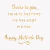 Hallmark Mothers Day Card from Daughter (How Lucky I Am)(Cheers to You  Mom)
