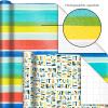Hallmark Navy Blue and Gold Wrapping Paper Rolls for Graduation, Birthday, Wedding, Father’s Day, All Occasion – Metallic Striped and Geometric Gift Wrap Paper (Set of 3 Rolls: 105 sq. ft. ttl.)(Cats and Dogs  Stripes  Cupcakes  Grid  Polka Dots)