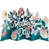 Hallmark Paper Wonder Displayable Jumbo Easter Card or Centerpiece (Accordion Fold Pop Up Easter Eggs and Flowers)(Jumbo Accordion Fold Pop Up)