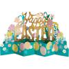 Hallmark Paper Wonder Displayable Jumbo Easter Card or Centerpiece (Accordion Fold Pop Up Easter Eggs and Flowers)(Jumbo Pop Up Card  Easter Eggs and Flowers)