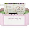 Hallmark Paper Wonder Mother’s Day Pop Up Card (Cart of Pansies) for Birthday for Her, Spring, Any Occasion(Cart of Pansies)