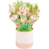 Hallmark Paper Wonder Mother’s Day Pop Up Card (Pink and Gold Flower Bouquet)(Pink and Gold Bouquet)