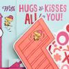 Hallmark Pop Up Peanuts Mothers Day Card or Birthday Card for Mom (Snoopy, Hugs and Kisses for You) (0599MBC7615)(Purple-Mint)
